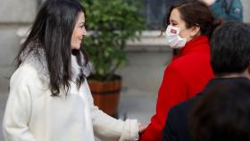 Macarena Olona e Isabel Díaz Ayuso en el Día de la Constitución. Efe