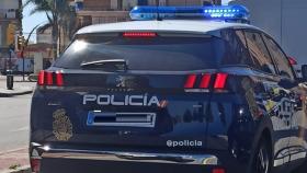 Vehículo de la Policía Nacional en Málaga.