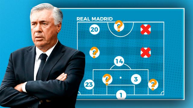 El once de Carlo Ancelotti para cerrar 2021