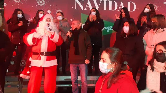 Imagen de Papá Noel en El Corte Inglés del Paseo Zorrilla