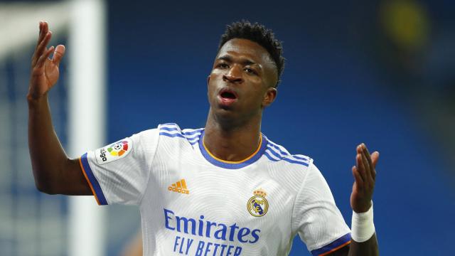 Vinicius se lamenta tras una ocasión del Real Madrid