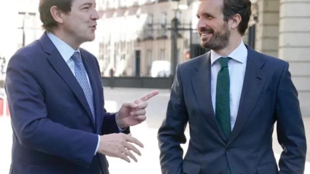 Mañueco con Pablo Casado / Europa Press