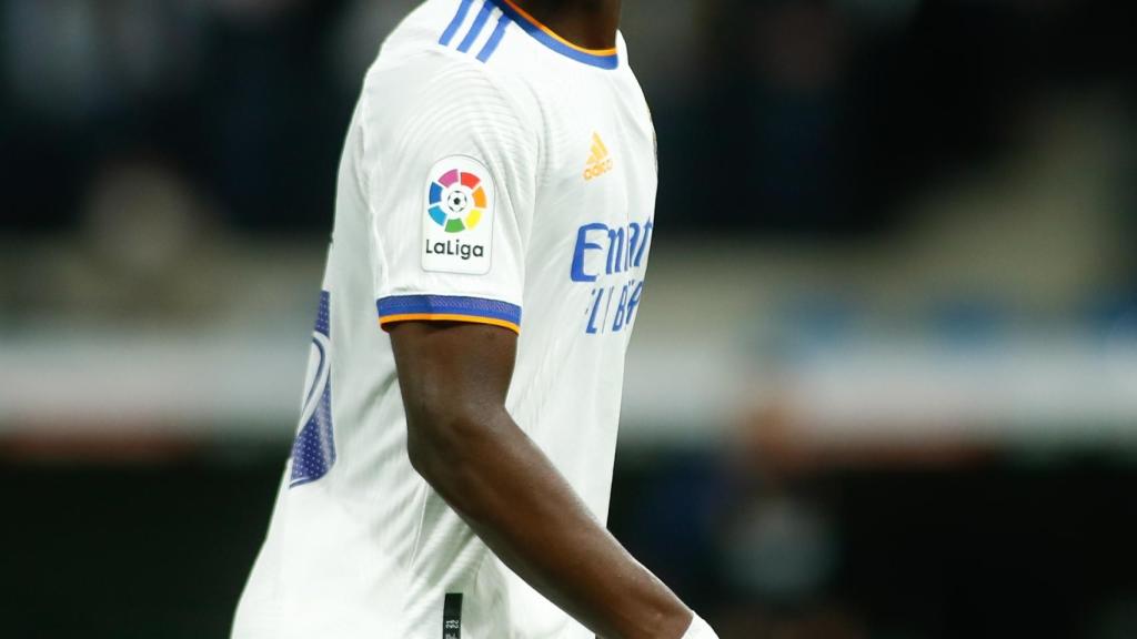 Eduardo Camavinga, en un partido del Real Madrid de la temporada 2021/2022