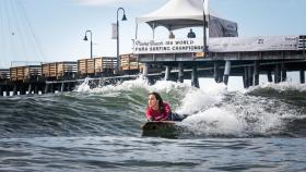 La surfista malagueña Sarah Almagro, en una foto.