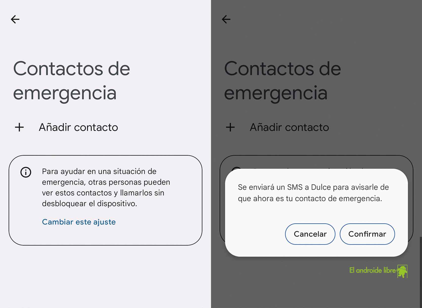 Emergency contacts on Android 12