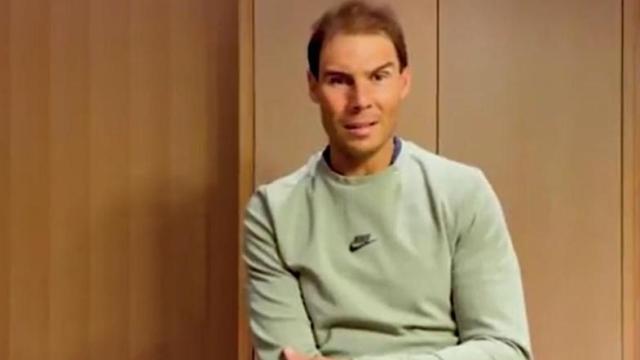 Captura de pantalla del vídeo de Rafa Nadal para las Fuerzas Armadas