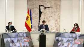 El jefe del Ejecutivo, Pedro Sánchez, preside la reunión del Patronato de la Fundación Centro para la Memoria de las Víctimas del Terrorismo.