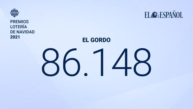 86148, El Gordo del sorteo de Lotería de Navidad 2021