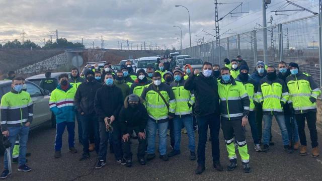 Huelga indefinida en Nertus, la empresa de mantenimiento ferroviario del AVE de La Sagra toledana