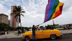 Una manifestación por los derechos LGTBI en La Habana.