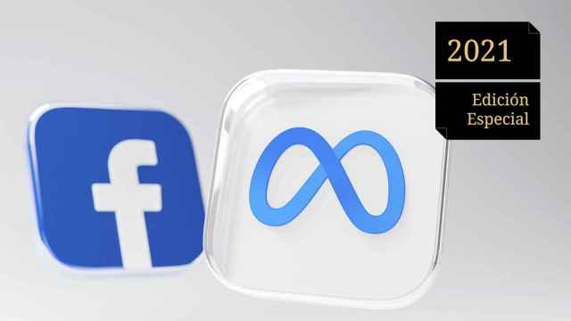 Logos de Facebook y Meta.