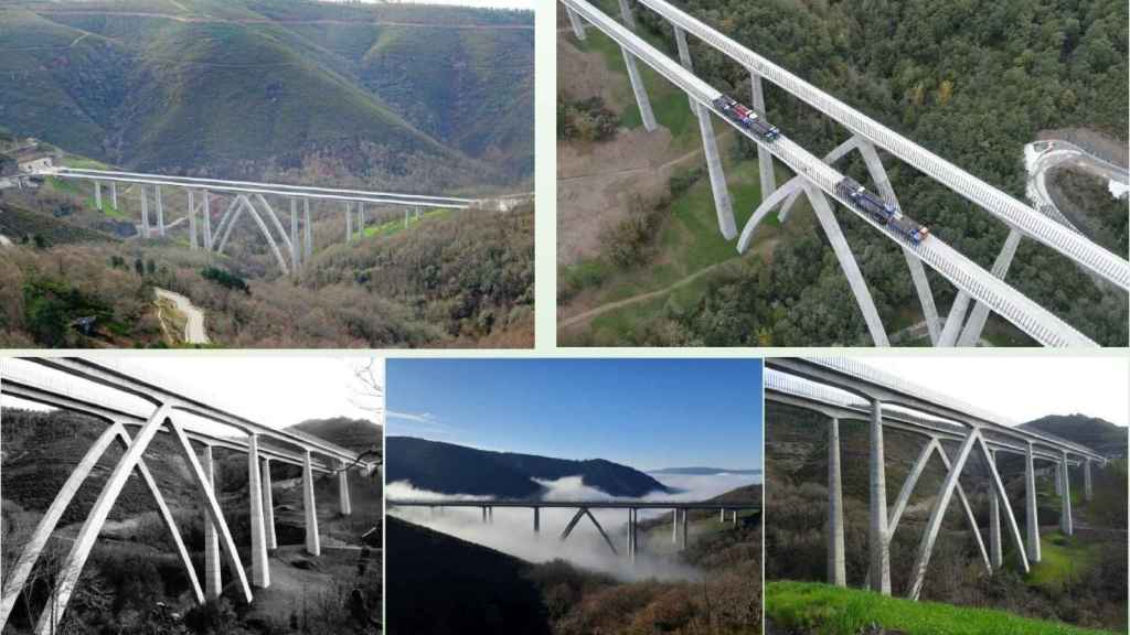 Viaducto de Teixeiras, uno de los más emblemáticos del recorrido.