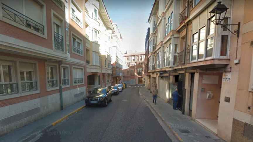 Calle Los Pastores de Palencia, donde ha sido hallado el cadáver