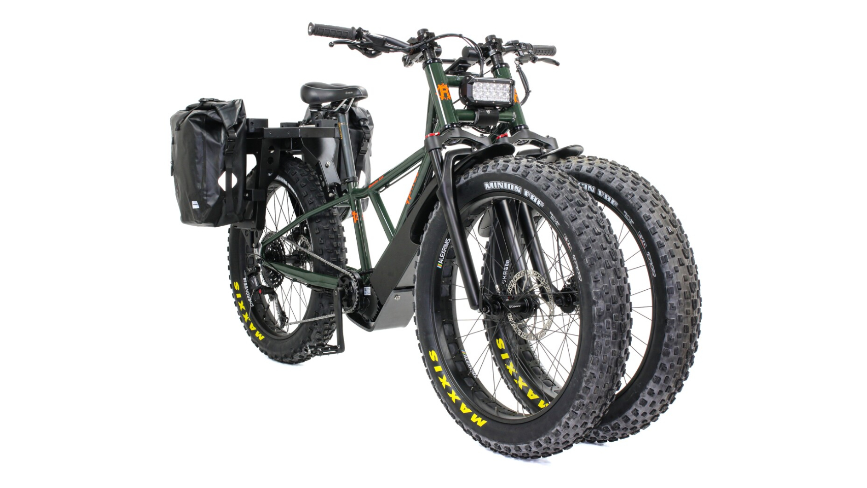 La bicicleta eléctrica Rungu de tres ruedas.