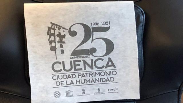 Los cabezales de los trenes AVE lucen ya la imagen del 25 Aniversario de Cuenca como Ciudad Patrimonio