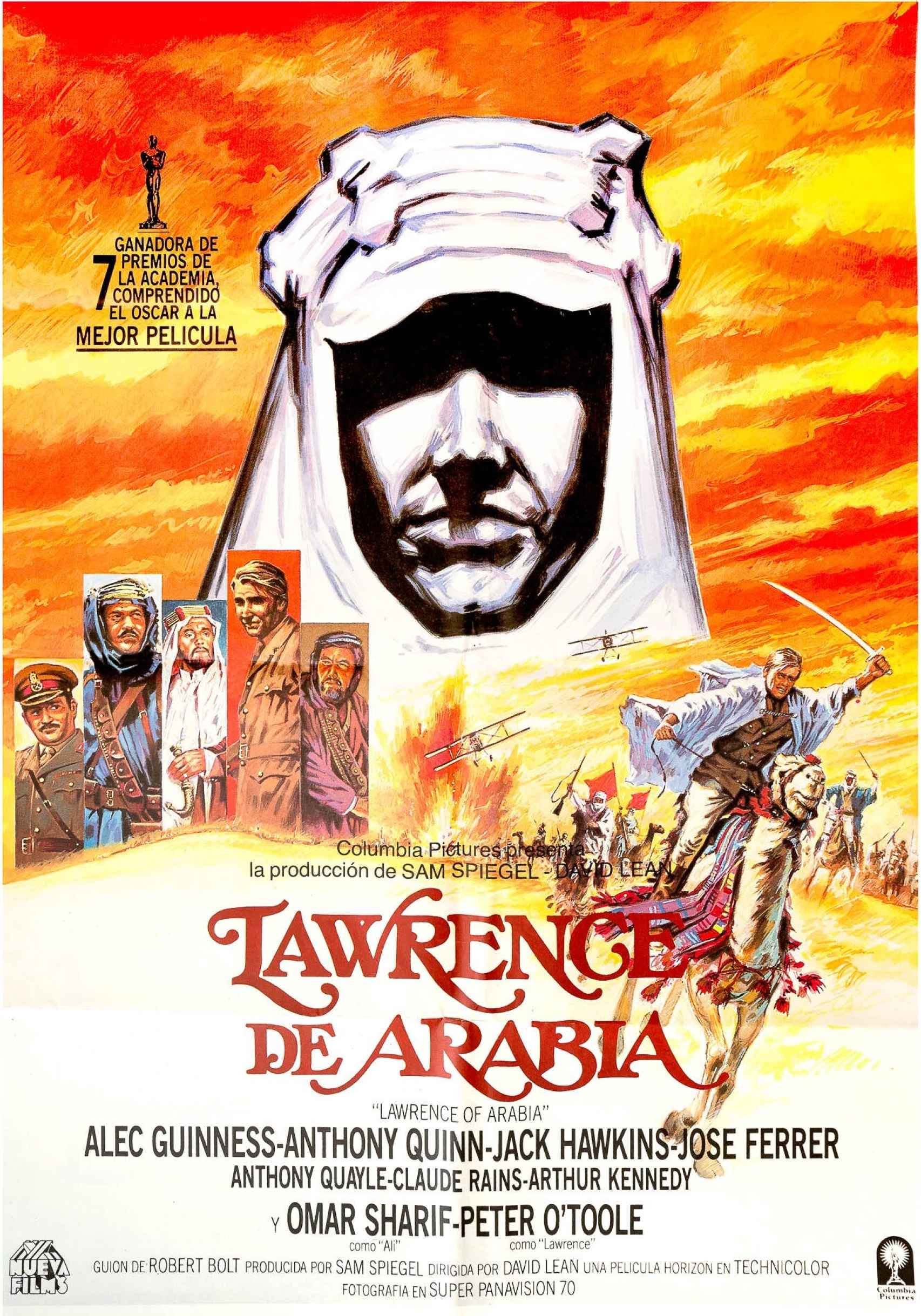 Cartel de 'Lawrence de Arabia' (1962).