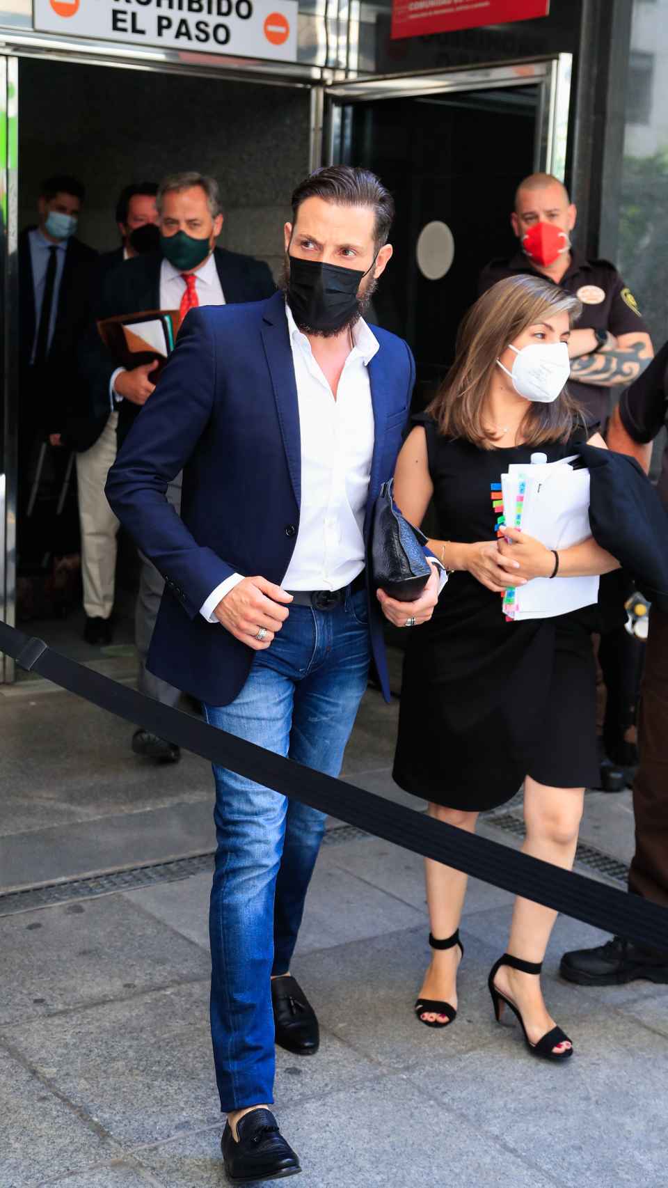 Antonio David Flores a la salida de los juzgados de Madrid el pasado mes de julio.