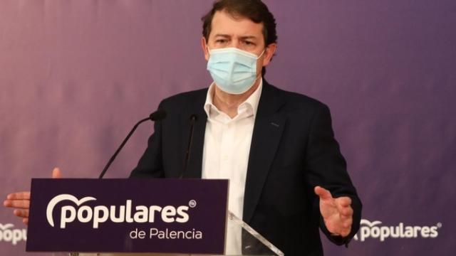 Alfonso Fernández Mañueco durante la presentación de su candidatura al Congreso Regional del PP