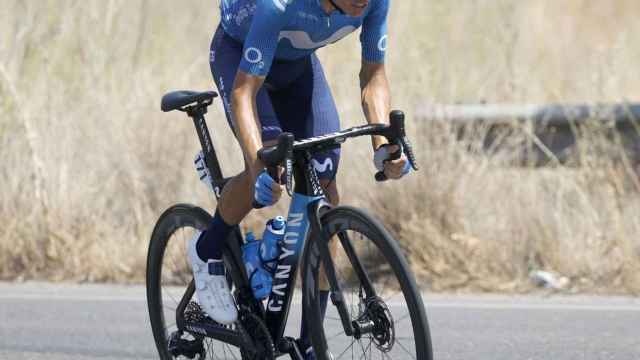 Enric Mas durante una etapa de La Vuelta 2021