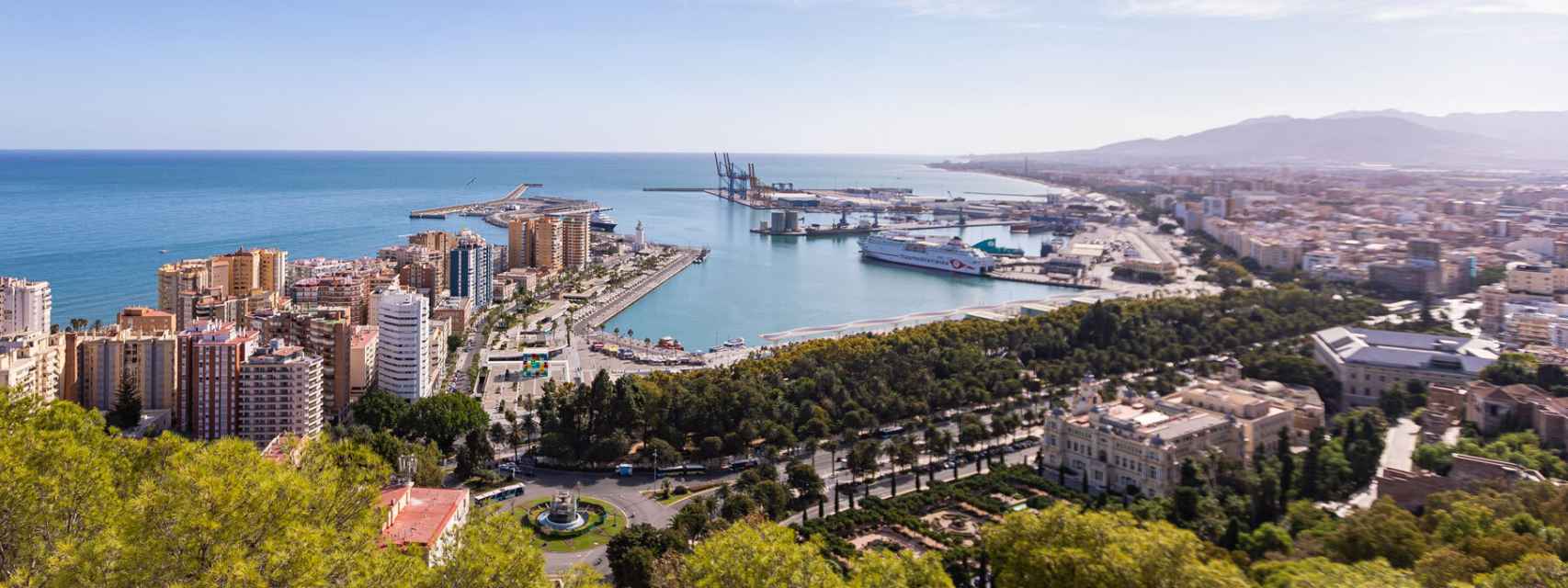 Vista de Málaga.