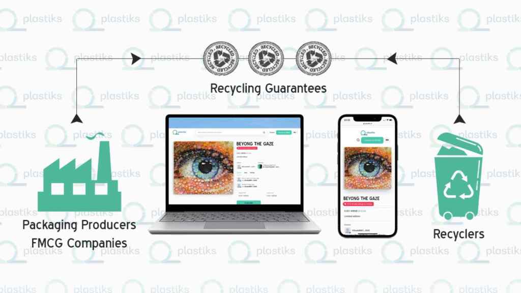 La empresa crea un mercado impulsado por 'blockchain' en el que los productores de polipropileno y los recicladores se conectan y ponen de su parte para garantizar que los residuos de plástico no acaben en el medio ambiente.