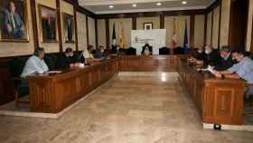 Imagen de archivo de una sesión del pleno del Ayuntamiento de Bejar