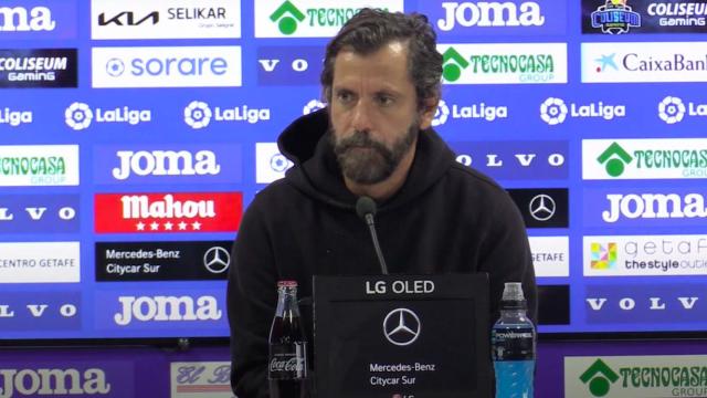 Quique Sánchez Flores en rueda de prensa