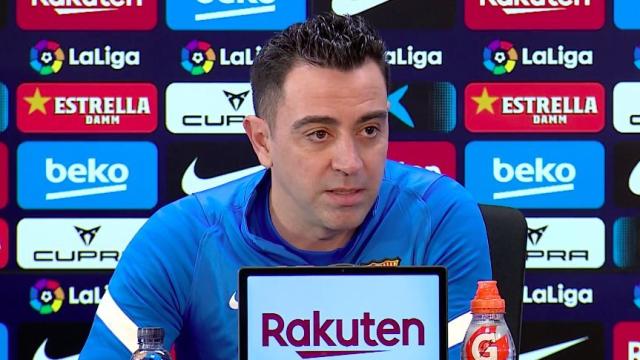 Xavi Hernández, en rueda de prensa