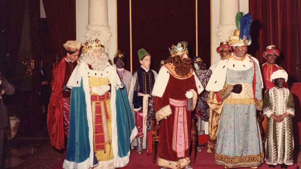 Una imagen de los Reyes Magos en 1980.