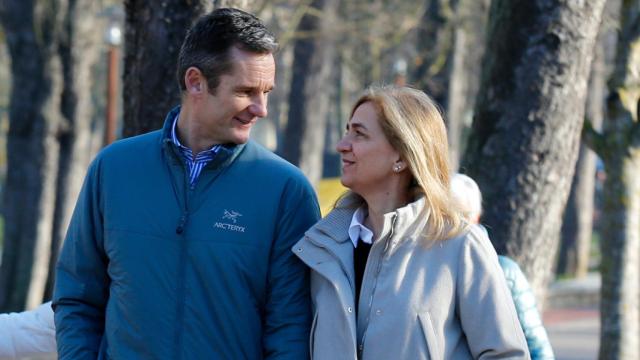 La infanta Cristina e Iñaki Urdangarin en Vitoria.