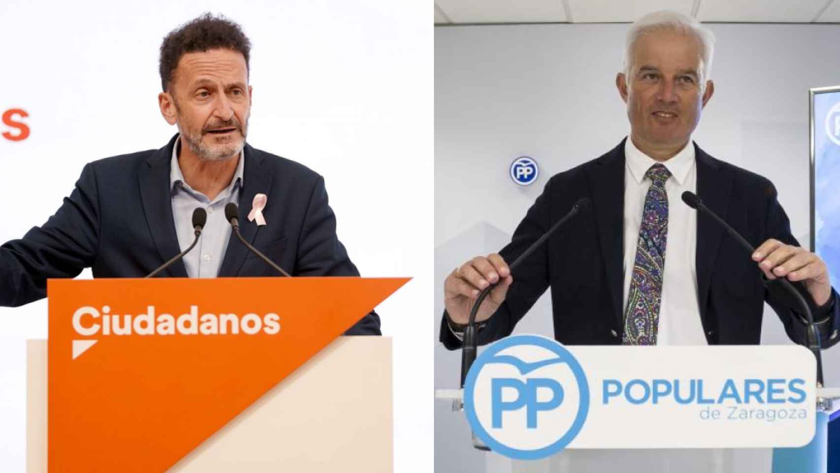 Edmundo Bal, diputado de Ciudadanos, y Eloy Suárez, diputado del PP.