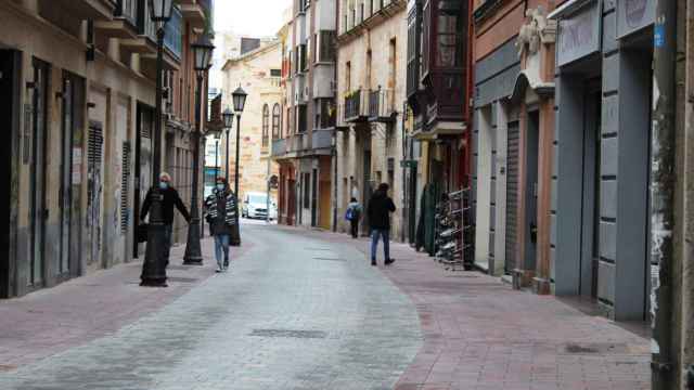 Pavimento renovado en la calle de San Andrés en Zamora