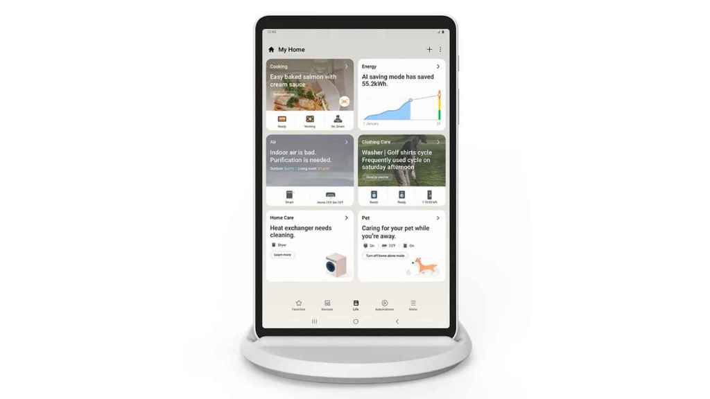 Home Hub es una pantalla con SmartThings para controlar todo dispositivo conectado