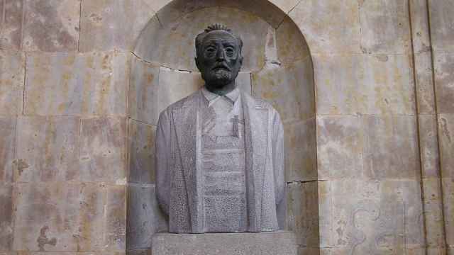 Busto de Miguel de Unamuno en el Palacio de Anaya de la Universidad de Salamanca