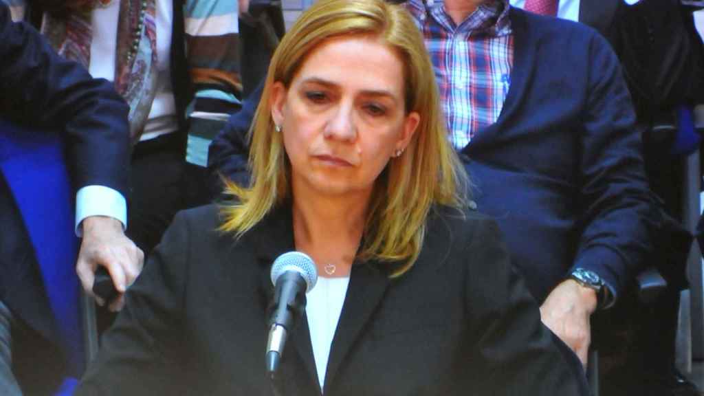 Cristina de Borbón en el juzgado.