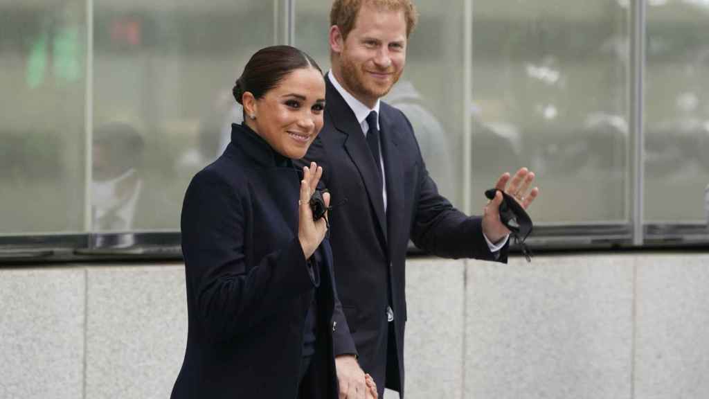 Meghan Markle and Prince Harry during a visit to New York.