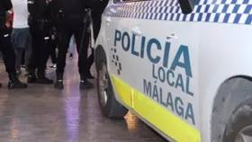 Agentes de la Policía Nacional y Policía Local de Málaga en un operativo.