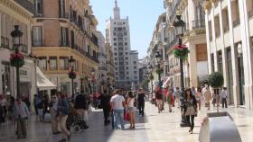 Imagen de la calle Larios, donde está situado el nuevo hotel de la cadena Vincci.