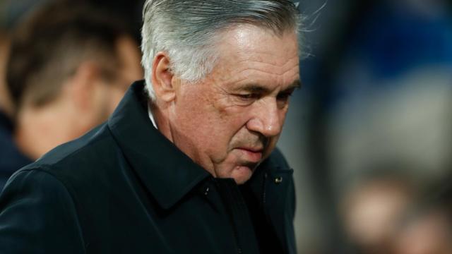 Carlo Ancelotti en el Santiago Bernabéu