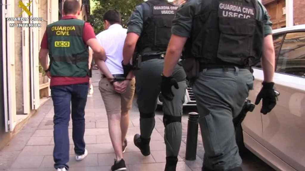 Lupín, en 2019, en otra detención por parte de la Guardia Civil.