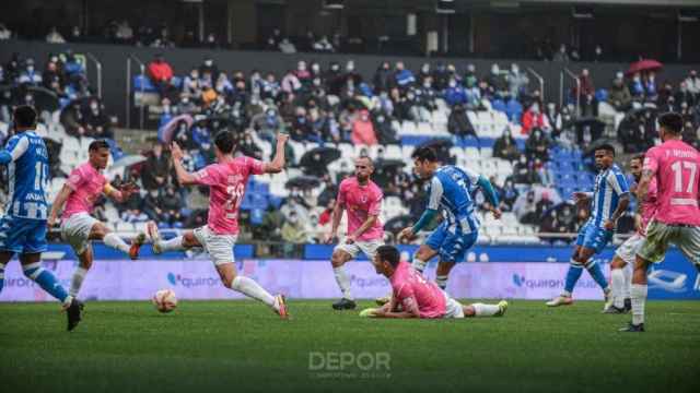 Miku haciendo el único gol del partido. Foto: RC Deportivo de la Coruña.