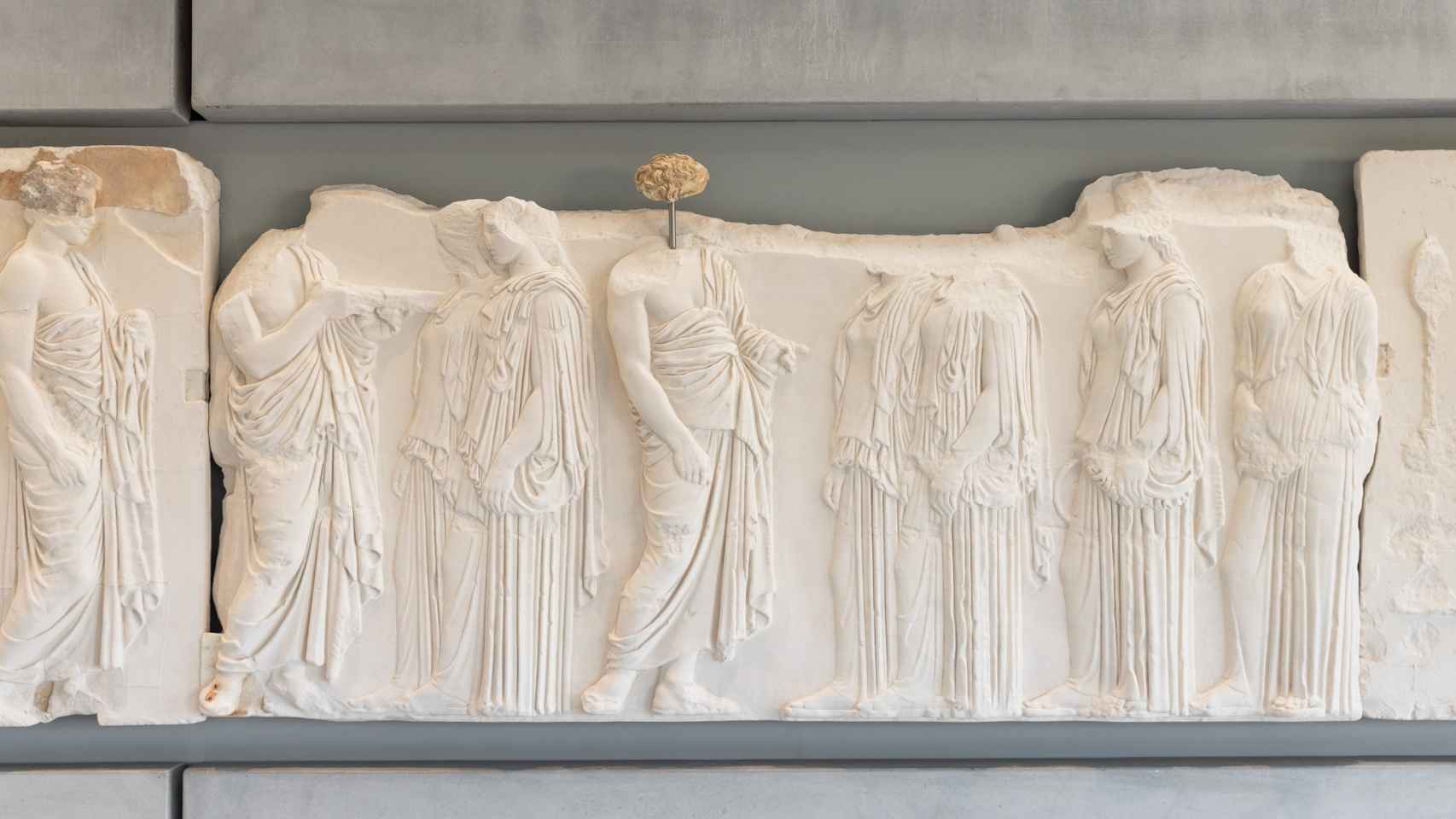 El fragmento del Partenón devuelto a Grecia.