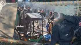 Imagen de la explosión en Afganistán. Ebcnews