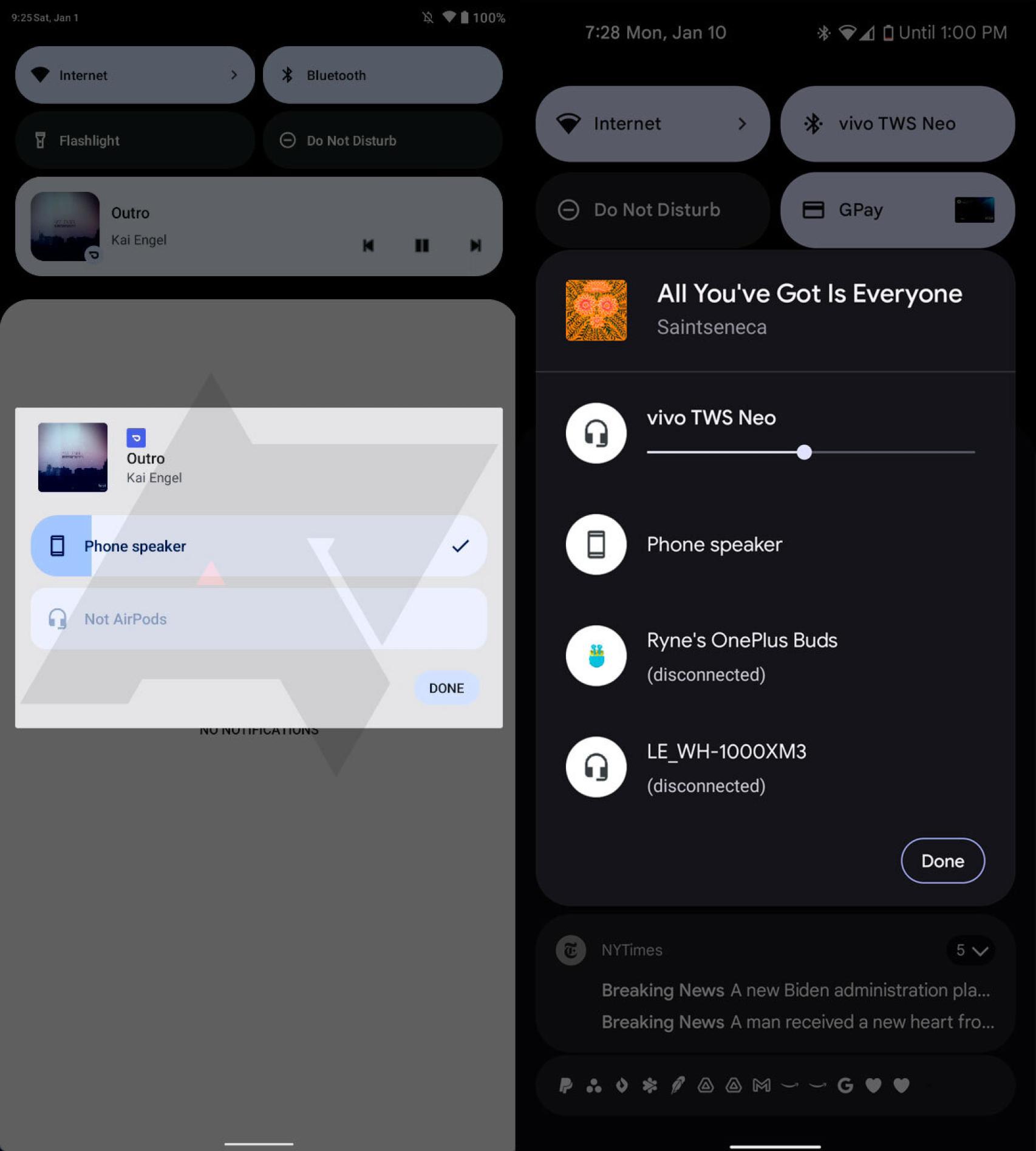 Selector en Android 13 / Selector en Android 12