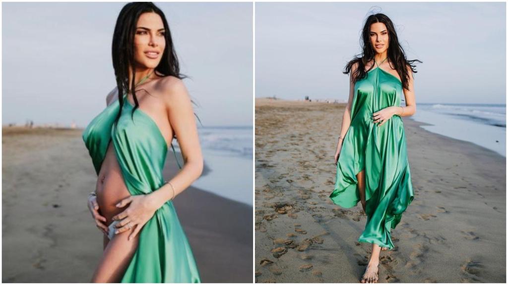 El vestido de seda verde que ha cautivado a los fans de Carla Barber.