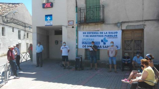 Imagen de archivo de una manifestación del pasado verano en el consultorio de Traspinedo