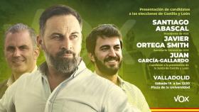 Abascal presentará al candidato de Vox a alcanzar la presidencia de la Junta