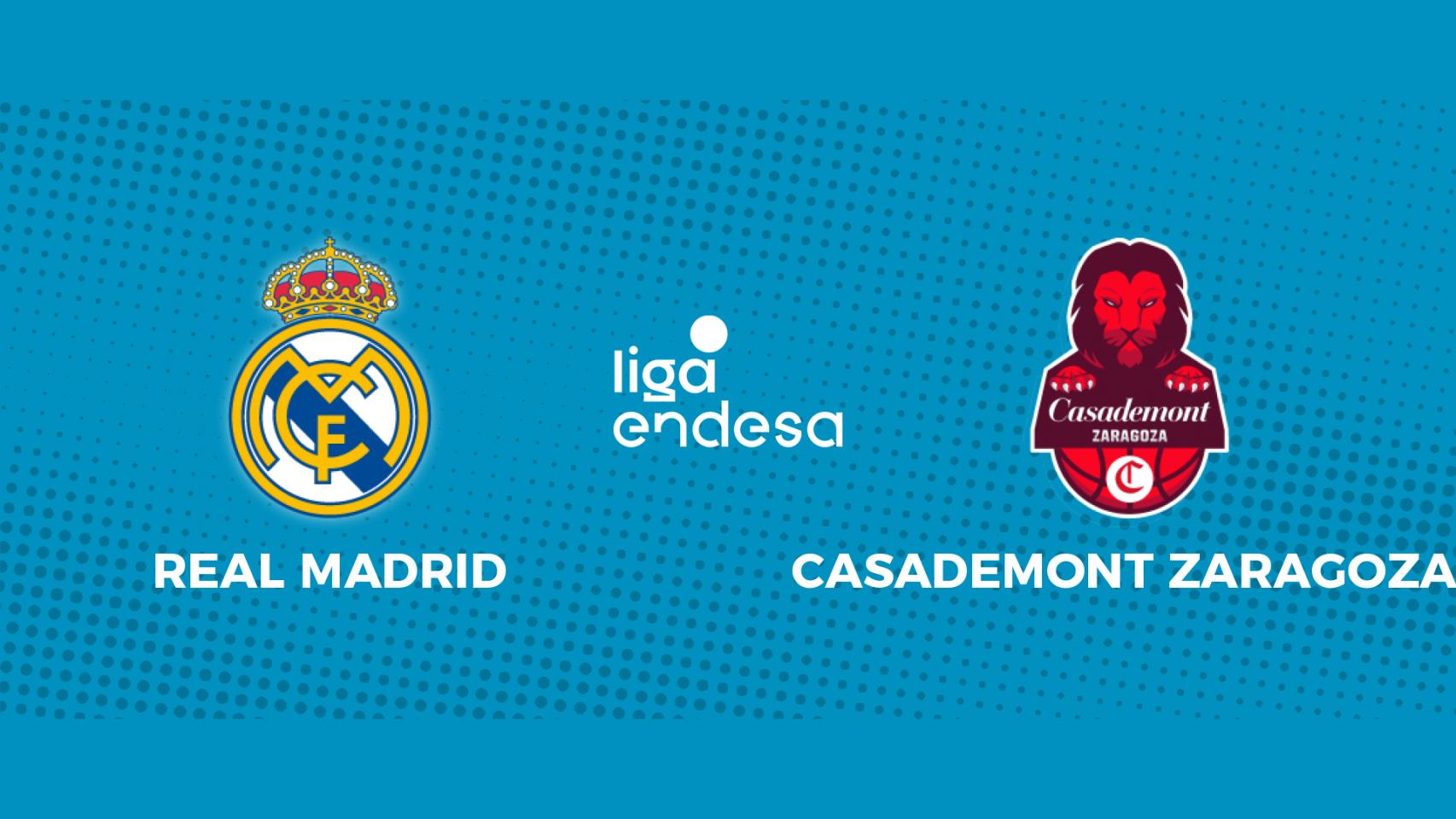Alegaciones Alianza Negar Real Madrid - Casademont Zaragoza: siga en directo el partido de la Liga  Endesa