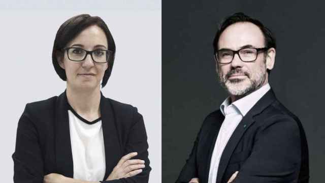 Gemma Robles, nueva directora de 'El Periódico de España' y Fernando Garea.