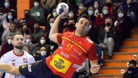 Adriá Figueras, con la Selección de balonmano